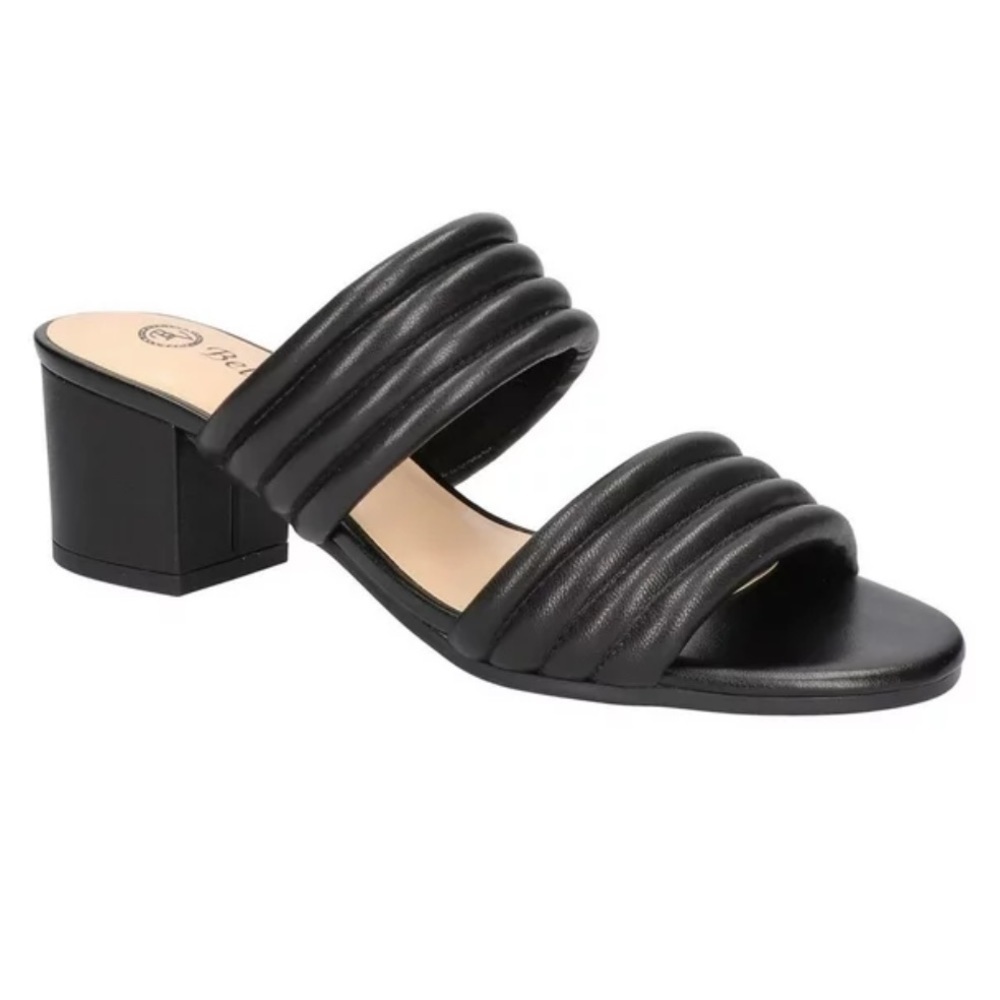 Bella Vita Womens Georgette  Mules Leather Heels